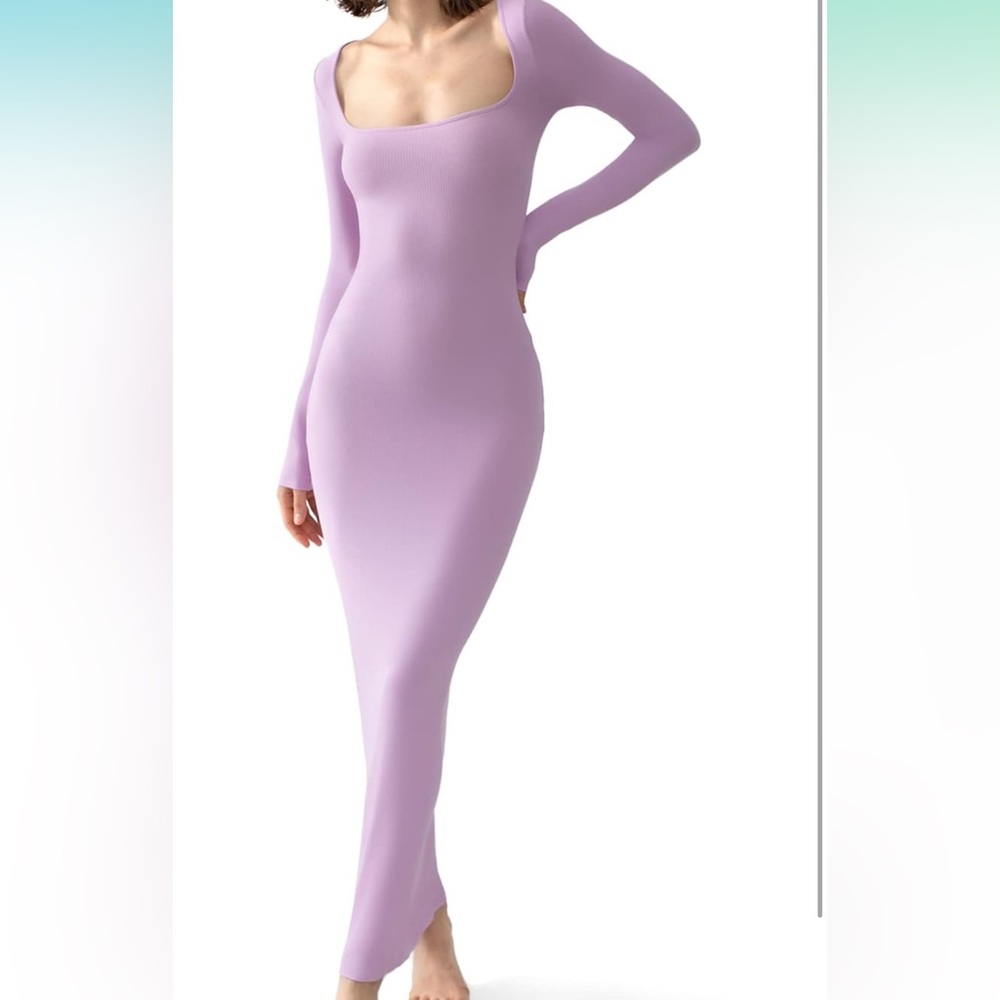 Long Sleeve Dress purple